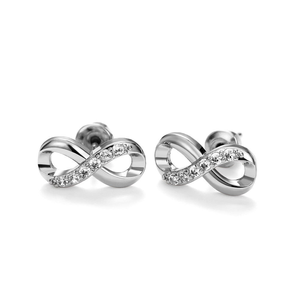 8-word Eternal Symbol Valentine's Day Stud – Gifts for Couples — 1