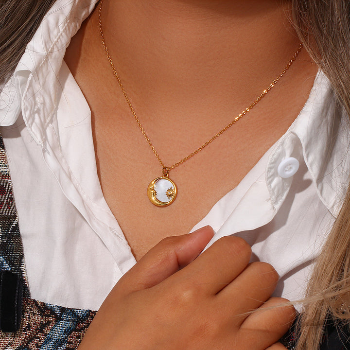 Popular Versatile Shell Moon Necklace – Jewelry Gift Ideas — 1