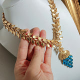 Blue Bright Crystal Oval Stud Earrings Wheat – Jewelry Gift Ideas — 14
