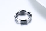 Men's All-match Rhombus 5.5MM Tungsten Steel Ring – Gifts for Him — 4