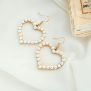 Versatile Peach Heart Diamond Earrings For Women – Gifts for Her — 6