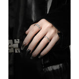 Women's Irregular Texture S925 Sterling Silver Open – Gifts for Her — 4
