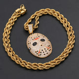 Chain Saw Frightening Mask Necklace – Jewelry Gift Ideas — 4