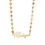 Drip Oil Flower Splice Necklace Fashion Stainless – Jewelry Gift Ideas — 2