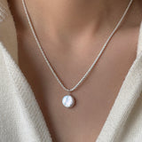 S925 Sterling Silver Baroque Pearl Necklace – Jewelry Gift Ideas — 1