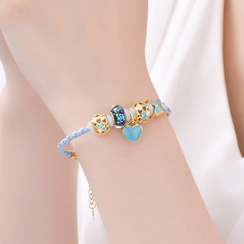 Creative Four Leaf Turf Rope Bracelet Women's – Jewelry Gift Ideas — 1