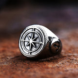 Retro Navy Knight Titanium Steel Men's Ring – Gifts for Him — 4