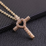 Love Cross Pendant Full Diamond Personality – Jewelry Gift Ideas — 5