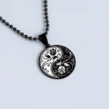 Yin Yang Rose Flower Stainless Steel Necklace – Jewelry Gift Ideas — 6