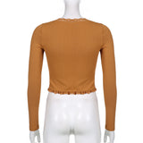 Fashion Personality Lace Stitching Slim Top – Stylish Gifts — 5