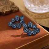 Women's Micro Inlaid Zircon Flower Earrings – Gifts for Her — 4