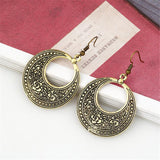 Vintage circle beach earrings – Outdoor Gifts — 2