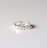 Lovely quality flower hollow plain silver ring – Useful Gifts — 7