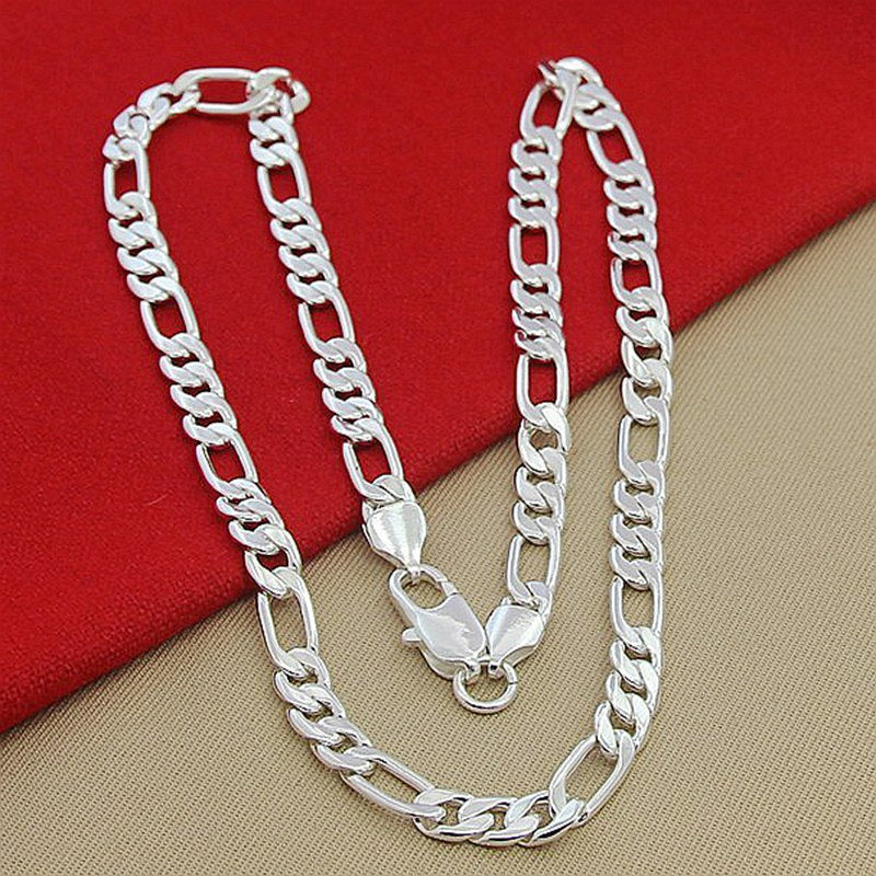 Silver-plated Mother And Child 8MM Necklace – Jewelry Gift Ideas — 1