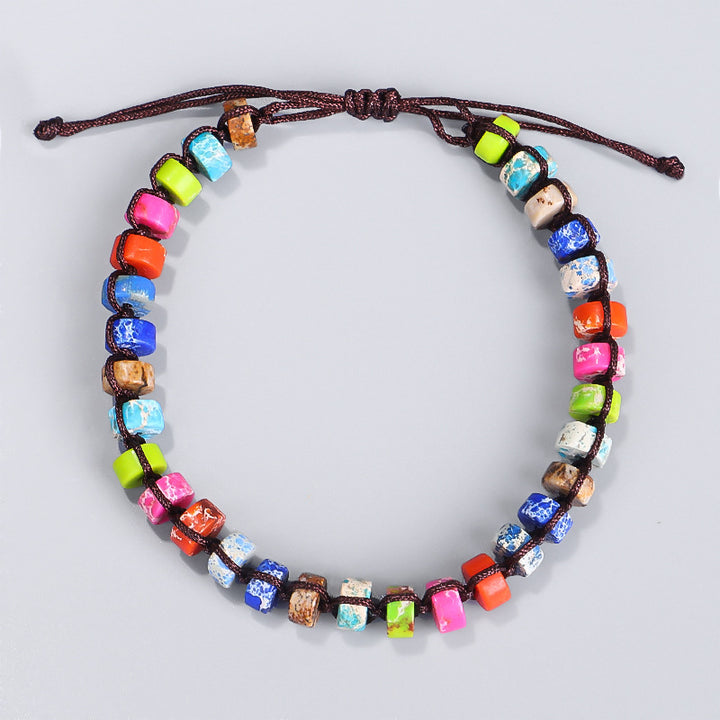 Hand-Woven Bracelet Colorful Emperor Stone – Jewelry Gift Ideas — 1