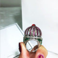 Creative Fantasy Birdcage Round House Ring – Home & Living Gifts — 3