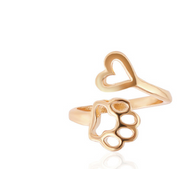 European And American Love Dog Print Ring – Gifts for Couples — 3