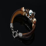 Multilayer Retro Braided Leather Cord Bracelet – Jewelry Gift Ideas — 4
