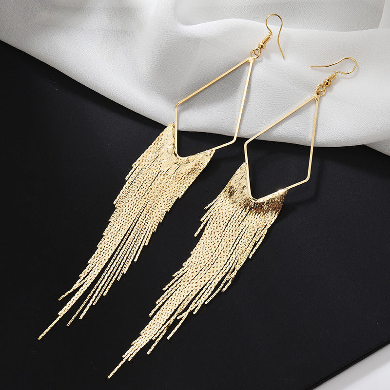 Bohemian Ethnic Diamond Tassel Earrings – Holiday Gift Ideas — 1