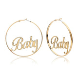 Exaggerated Temperament Circle Letter Earrings – Meaningful Gifts — 10