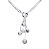 Snake bone 5 beads sand beads necklace – Jewelry Gift Ideas — 1