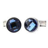 Exquisite Blue Crystal Cufflinks For Men And Women – Gifts for Him — 1