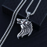 Stainless Steel Alloy Wolf Head Pendant Men's – Jewelry Gift Ideas — 3