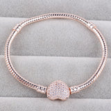 Alloy diamond pendant zircon snake bone chain – Jewelry Gift Ideas — 1