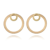 Trend Ins Wind Geometric Double Round Earrings – Birthday Gifts — 4