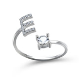 Design Adjustable 26 Initial Letter Ring Fashion – Stylish Gifts — 6