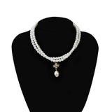 Diamond Pendant Strung With Imitation Pearl – Jewelry Gift Ideas — 8