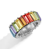 Colorful personality fashion geometric ring – Stylish Gifts — 7