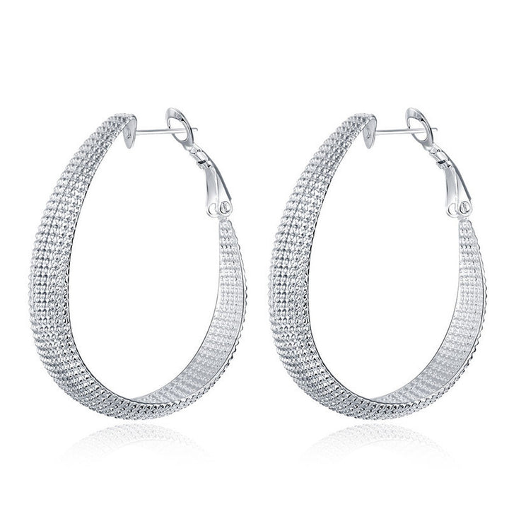 Fashion Creative Frosted Face Large Hoop Earrings – Stylish Gifts — 1