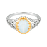 S925 Synthetic Cat's Eye Ring Female – Gifts for Her — 4