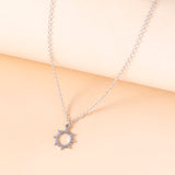 Fashion Silver Sun Stainless Steel Chain Necklace – Jewelry Gift Ideas — 5