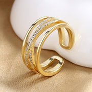 Multi-layer Line Fashion Special-interest Design Ring – Stylish Gifts — 1