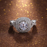 Luxury Zirconium Diamond Ring Plating Real Gold 5A – Surprise Gifts — 5