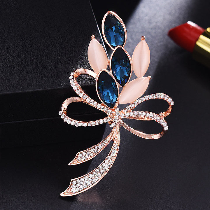 Diamond Set High-grade Brooch Female Silk Scarf buckle – Stylish Gifts — 1