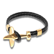 Fashion Machine Leather Bracelet Stainless Steel – Stylish Gifts — 18