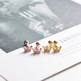 Crown Zircon Stud Earrings – Holiday Gift Ideas — 4