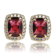 Colored large zircon personality earrings – Everyday Gifts — 9