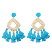 Rattan raffia tassel earrings – Holiday Gift Ideas — 2
