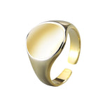 Oval smooth ring atmosphere index ring fashion – Stylish Gifts — 3