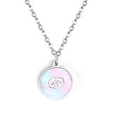 Fashion 12 Constellations White Shell Pendant – Jewelry Gift Ideas — 17