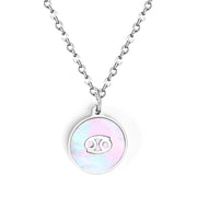Fashion 12 Constellations White Shell Pendant – Jewelry Gift Ideas — 17