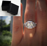 Wish Hot New Princess Square Simulation Diamond Ring – Gifts for Her — 2
