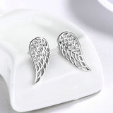 S925 Sterling Silver Angel Wings Earrings Women – Gifts for Her — 2