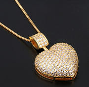 Luxury Big Heart Shape Pendant Necklace Ring – Jewelry Gift Ideas — 17