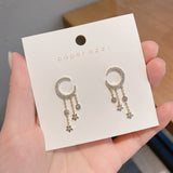 Net Red Same Temperament Tassel Star and Moon Earrings – Gift Ideas — 5