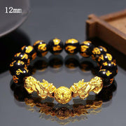 Fashion Black Gold Brave Beaded Bracelet – Stylish Gifts — 13